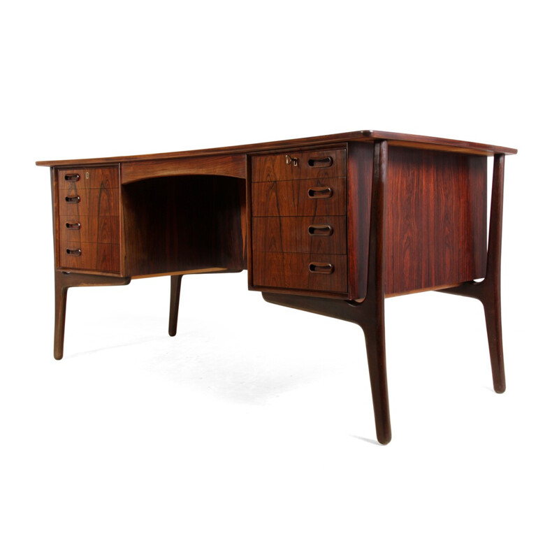 Rosewood Desk by Svend Madsen for Sigurd Hansen - 1960s