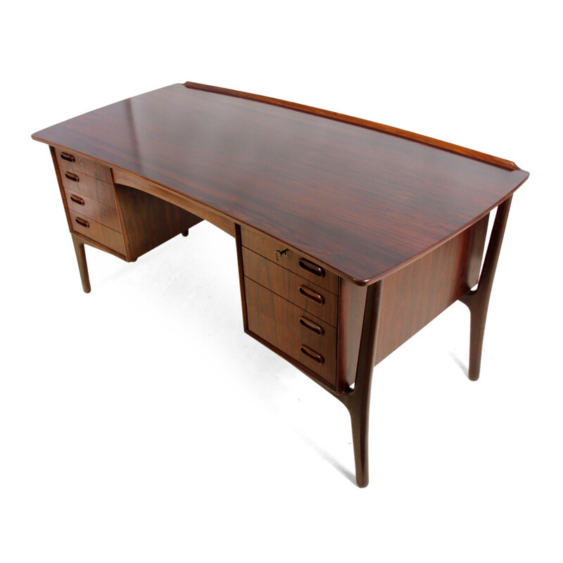 Rosewood Desk by Svend Madsen for Sigurd Hansen - 1960s