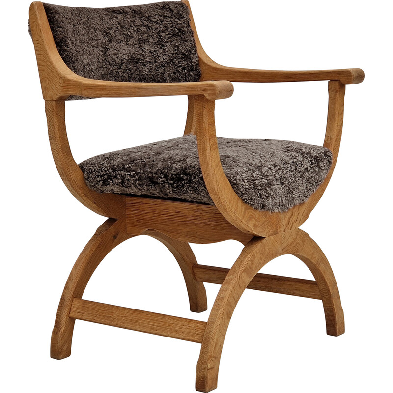 Vintage armchair model "Kurul" by Henning Kjærnulf, Denmark 1960