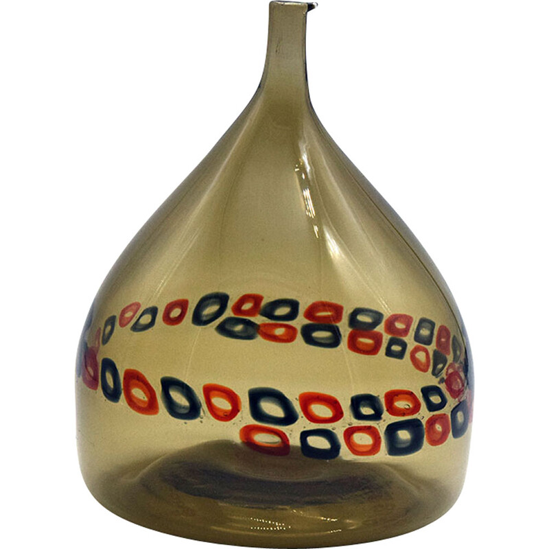 Vintage vase by Peter Pelzel and Alessandro Pianon for Vistosi Murano, 1960s