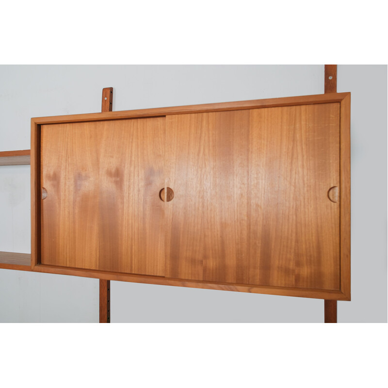 Vintage wall unit "Royal System" in teak by Poul Cadovius, 1960