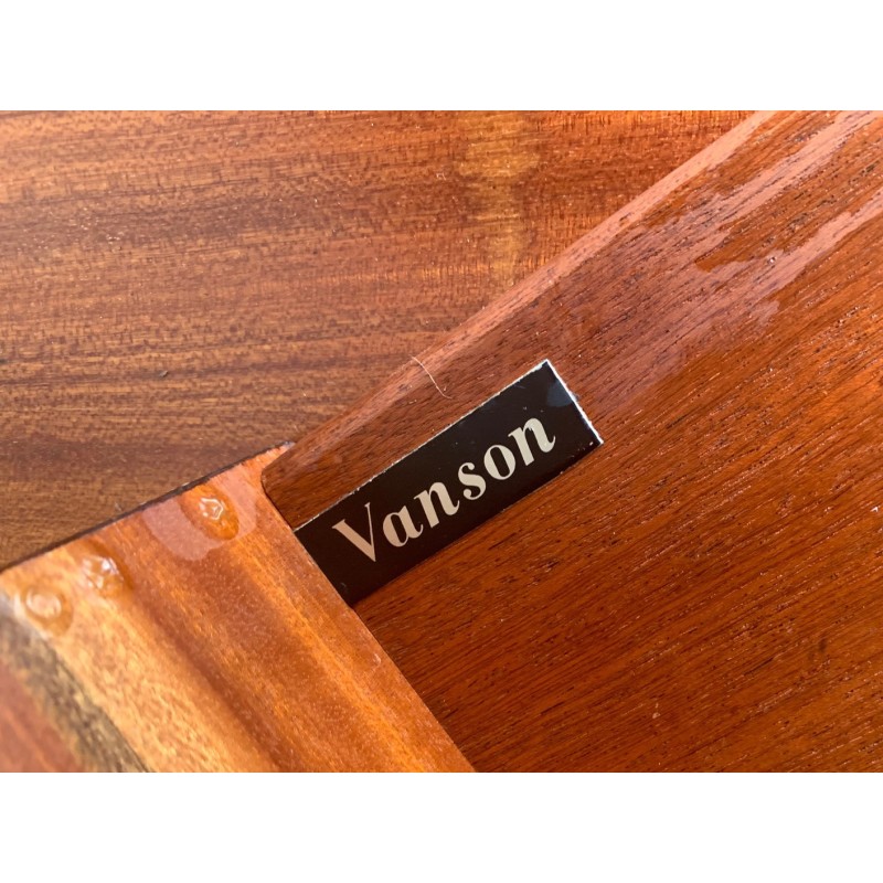 Vintage walnut veneer sideboard by Peter Hayward for Heals, 1950