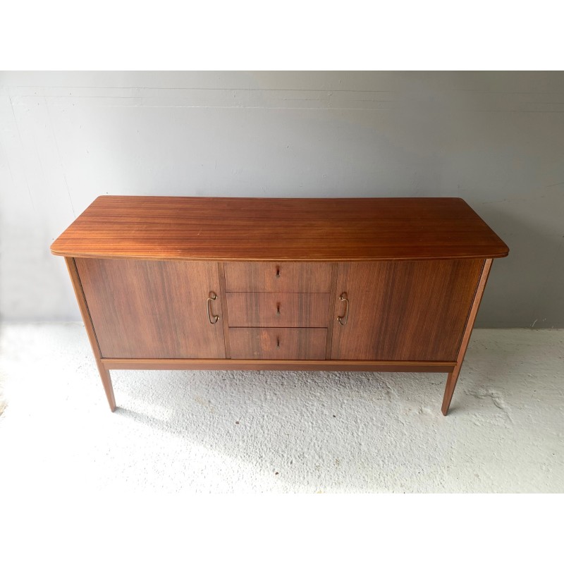 Vintage walnut veneer sideboard by Peter Hayward for Heals, 1950