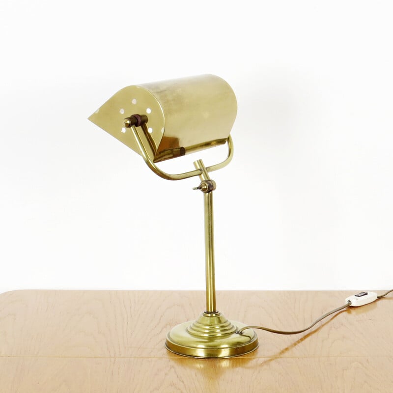 Vintage banker table lamp