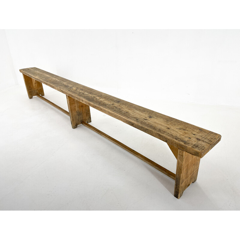 Vintage wooden bench, 1950