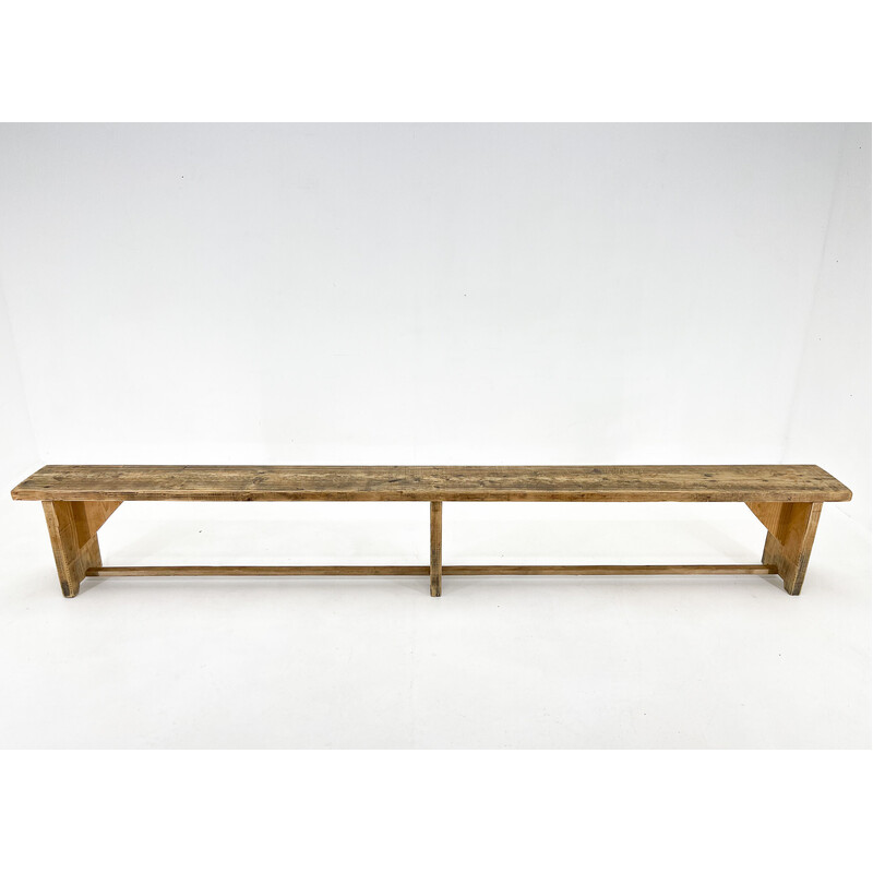 Banc vintage en bois, 1950