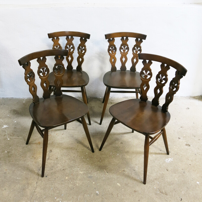 Set of 4 Chairs by Lucian Ercolani for Ercol - 1960s