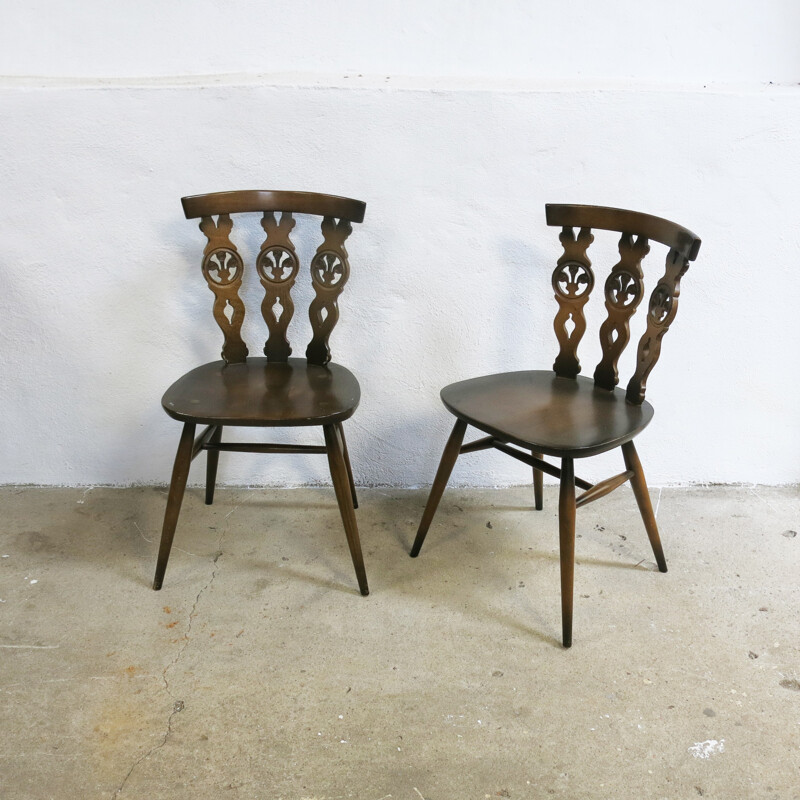 Ensemble de 4 chaises de Lucian Ercolani pour Ercol - 1960