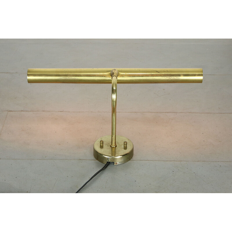 Vintage brass piano wall lamp