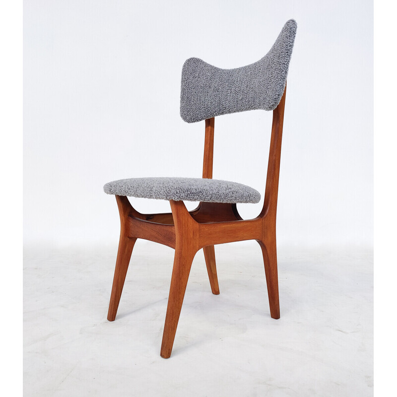 Conjunto de 6 cadeiras de jantar modelo S3 de meados do século de Alfred Hendrickx, Bélgica