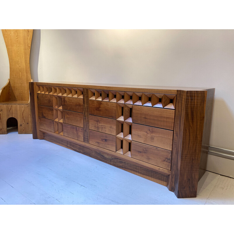 Mid-century sideboard with drawers by Guiseppe Rivadossi, 1970s