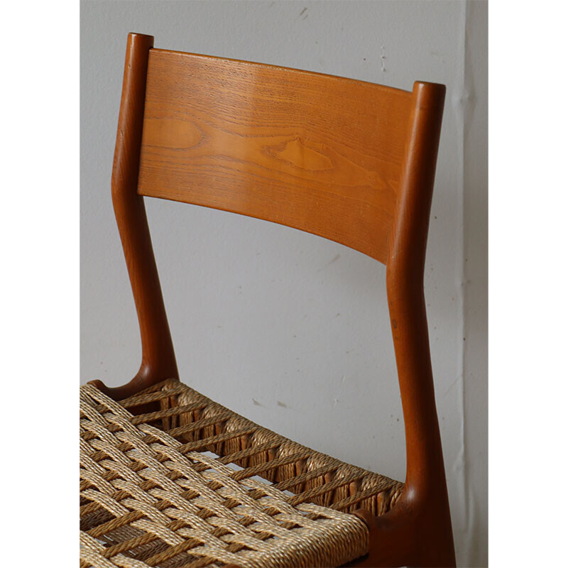 Set van 4 vintage stoelen van Consorzio Sedie Friuli, Italië 1960