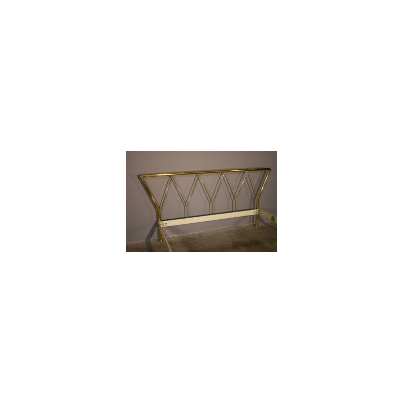 Vintage double daybed in brass from Lipparini, Italy 1970