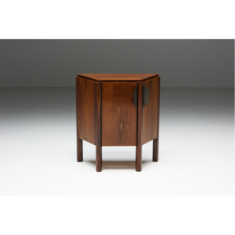 Vintage walnut cabinet by Carlo Scarpa, Italy 1950