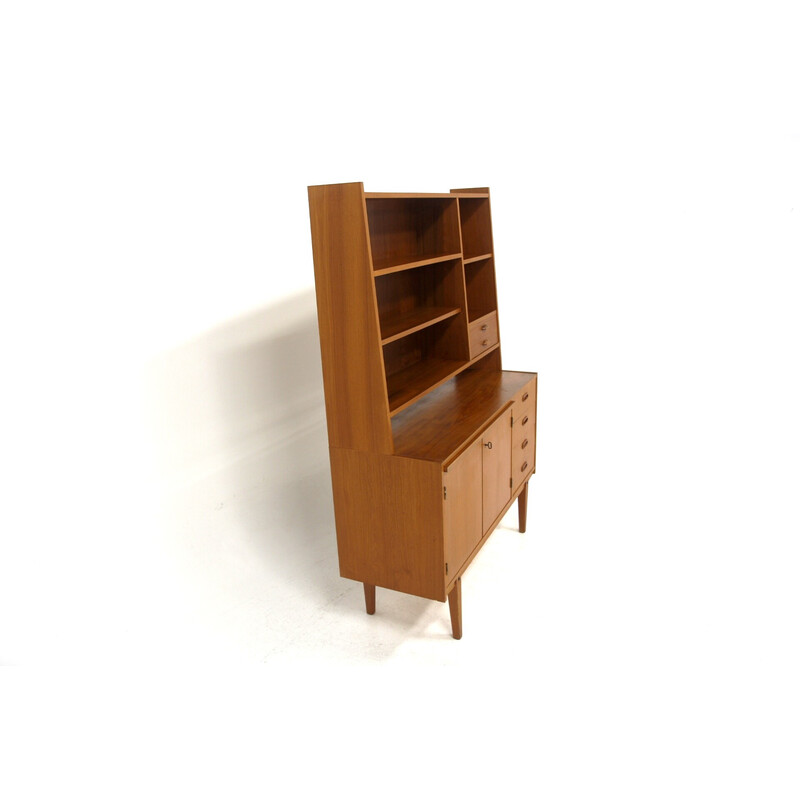 Scandinavian vintage teak bookcase, Sweden 1960