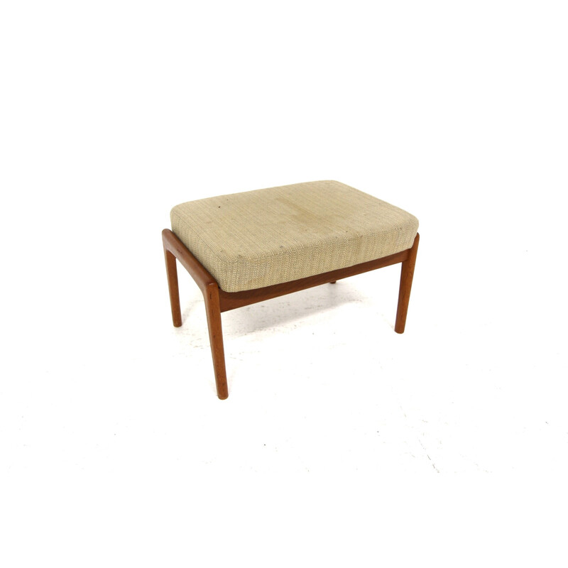 Scandinavian vintage teak footrest, Sweden 1960