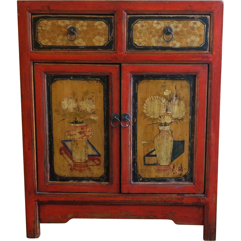 Armoire chinoise vintage - tiroirs portes