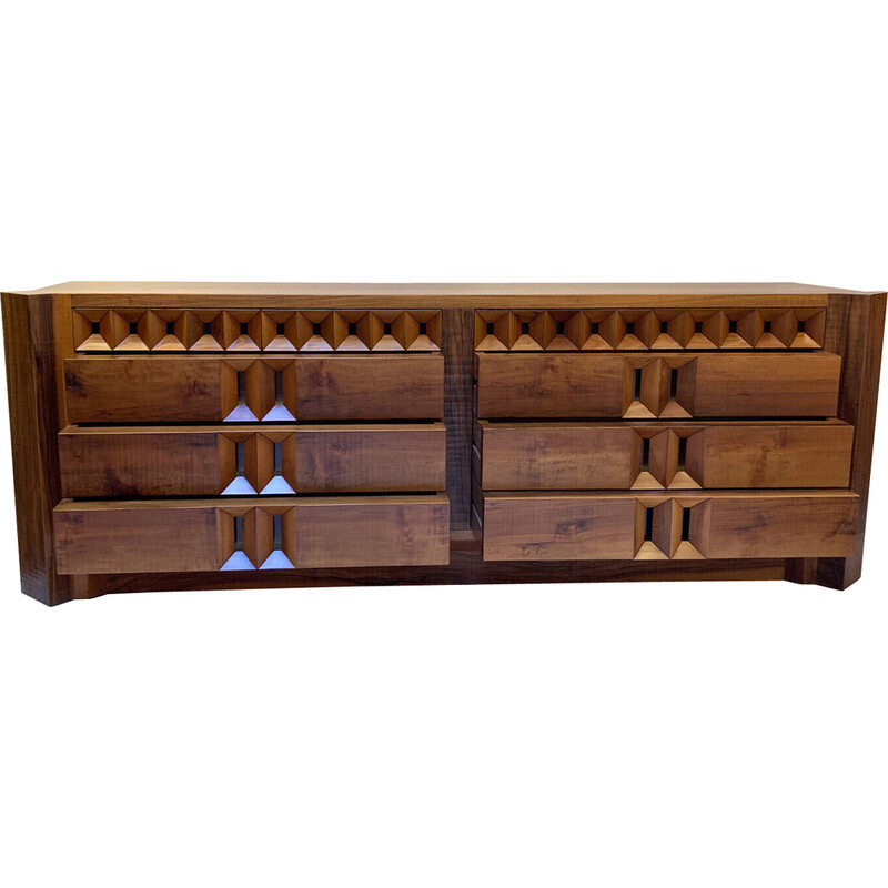 Mid-century sideboard with drawers by Guiseppe Rivadossi, 1970s