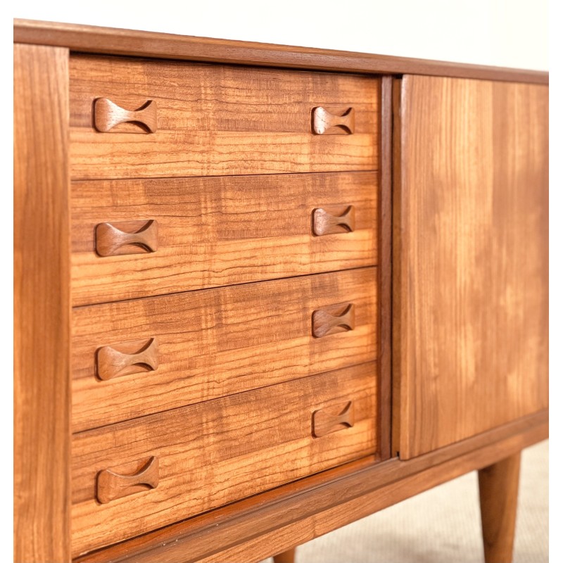 Danish vintage sideboard in teak wood by Clausen and Son, 1960s