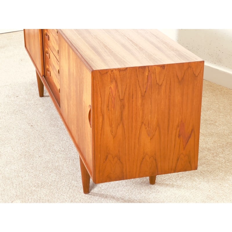 Danish vintage sideboard in teak wood by Clausen and Son, 1960s