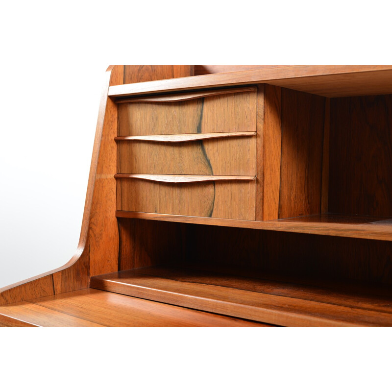 Danish rosewood writing desk with three big drawers - 1950s