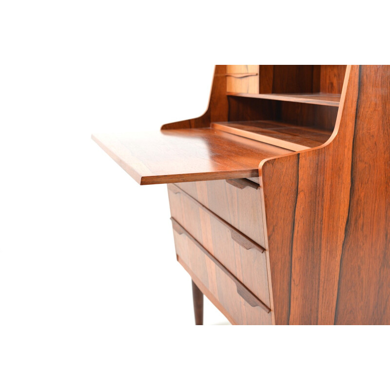 Danish rosewood writing desk with three big drawers - 1950s