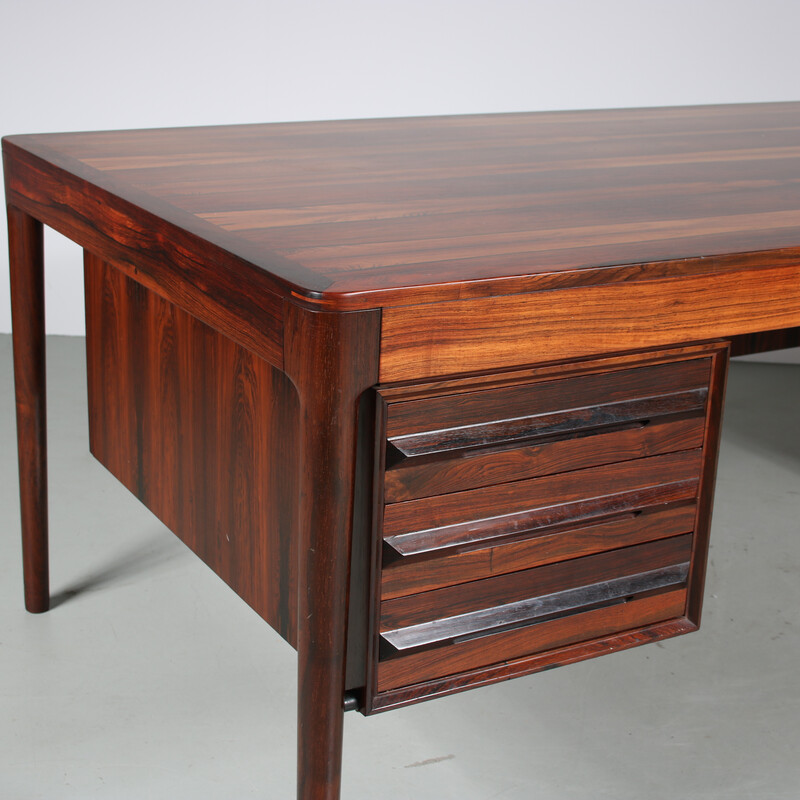 Vintage executive desk by Torbjorn Afdal for Bruksbo, Norway 1960