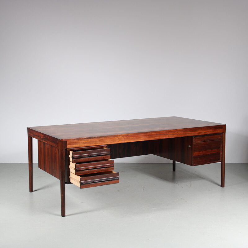 Vintage executive desk by Torbjorn Afdal for Bruksbo, Norway 1960