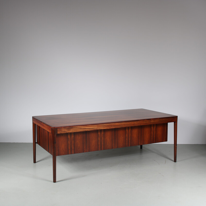 Vintage executive desk by Torbjorn Afdal for Bruksbo, Norway 1960