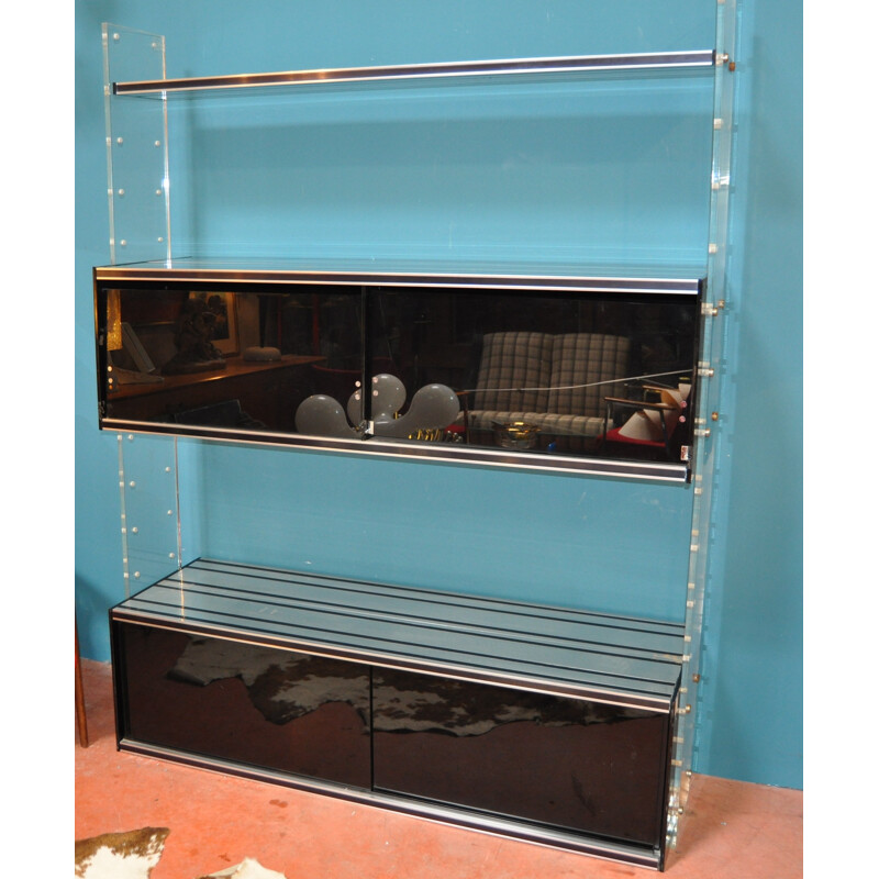 Bookcase in Plexiglas - 1970s