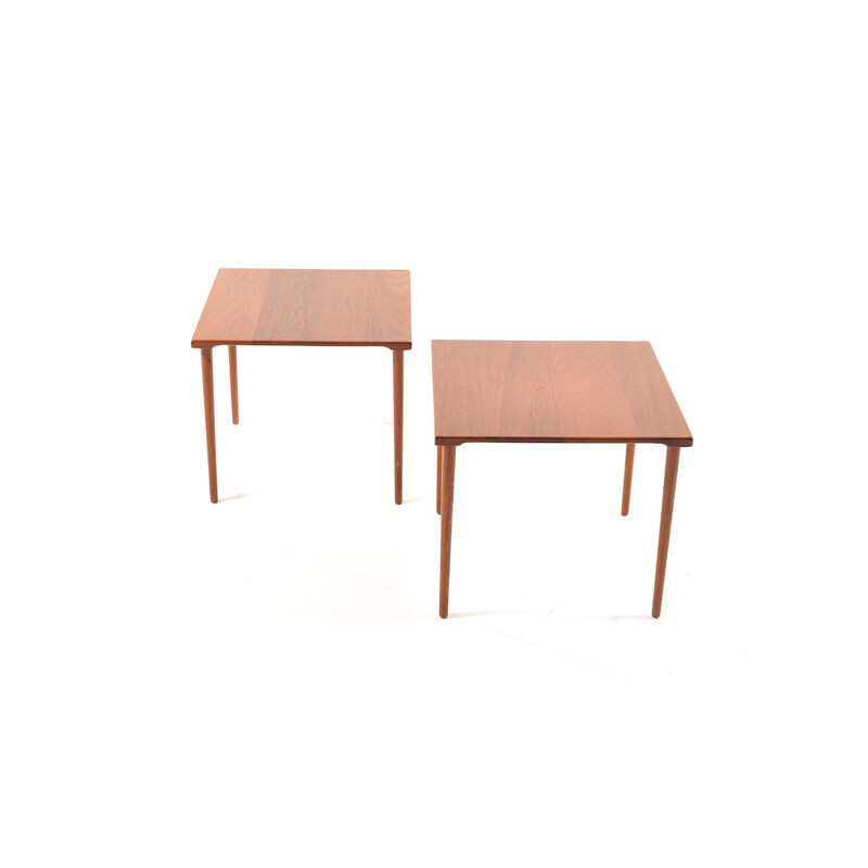 Pair of mid century danish teak side tables produced by France and Son - 1960s