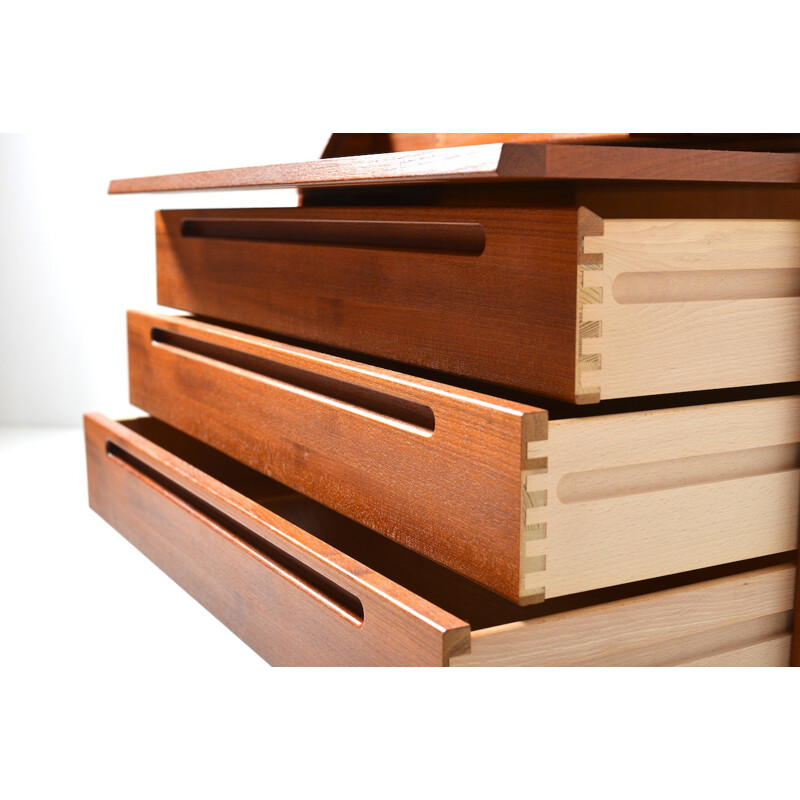 Danish writing desk in teak produced by HJN Møbler - 1960s