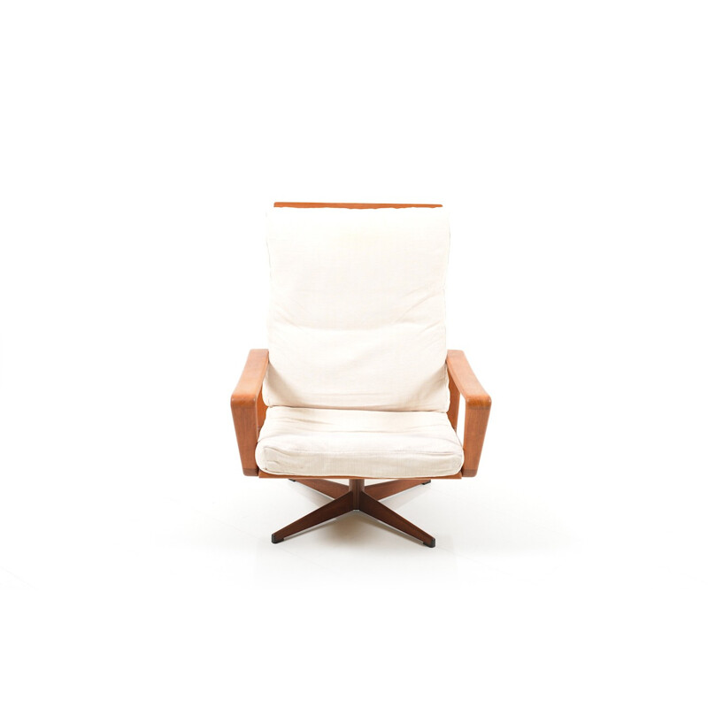 Swivel easy chair by Arne Wahl Iversen for Komfort Denmark - 1960s