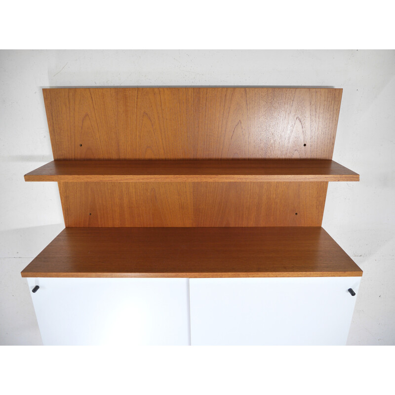 Vintage wall shelf in teak by Günter Renkel for Rego Mobile, Germany 1960s