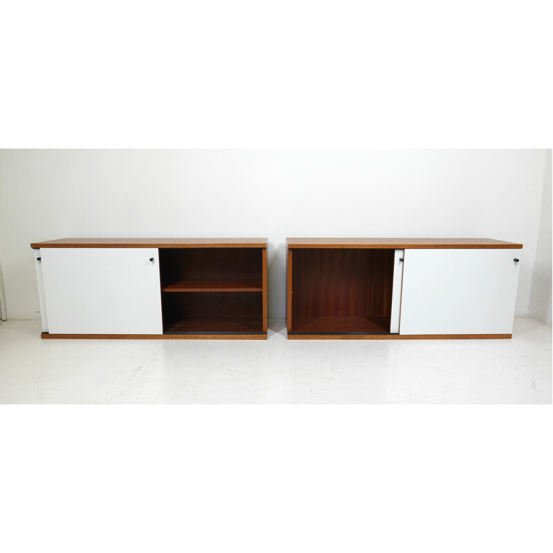 Vintage wall shelf in teak by Günter Renkel for Rego Mobile, Germany 1960s