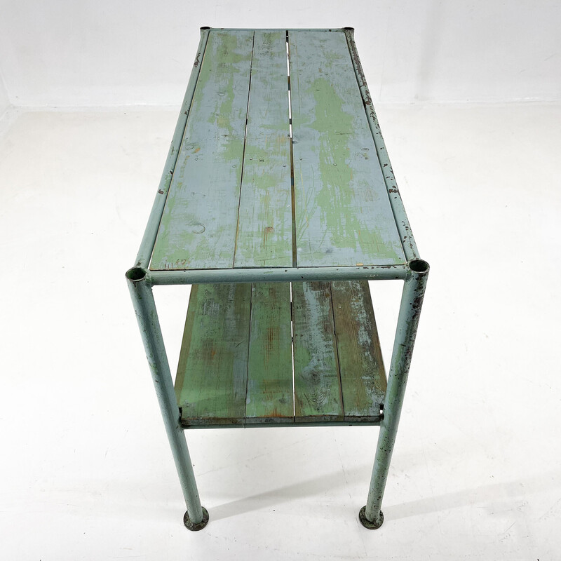 Table console industrielle vintage