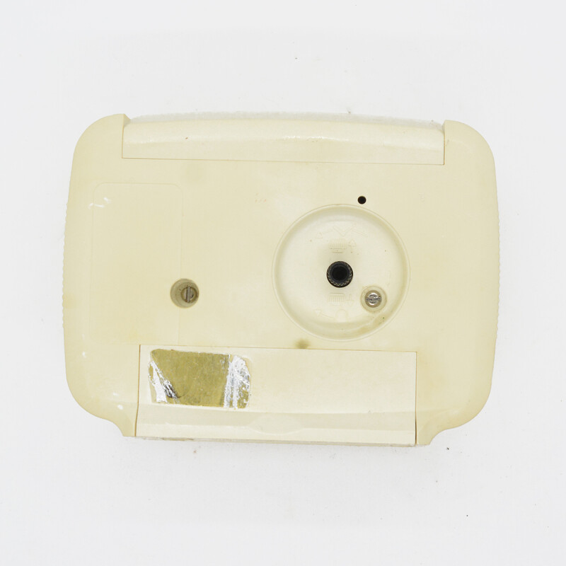 Relógio despertador plástico Vintage, Alemanha 1980