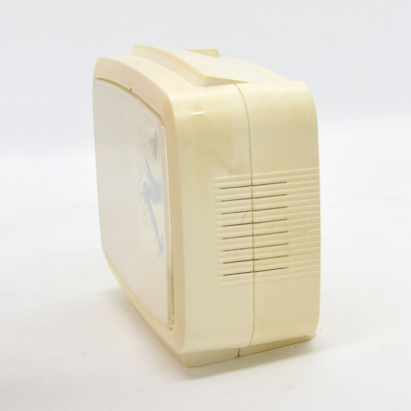 Vintage plastic alarm clock, Germany 1980