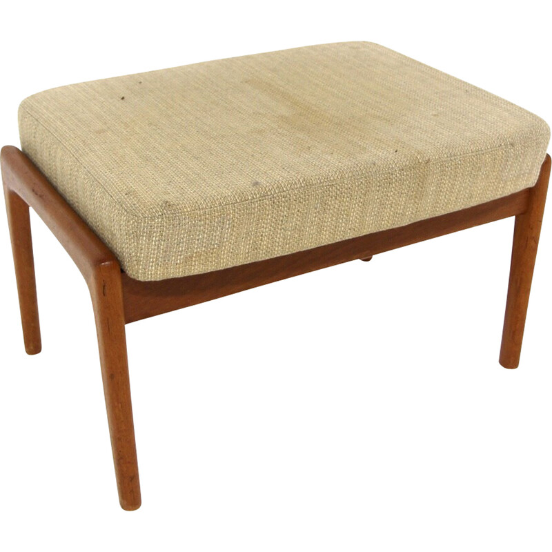 Scandinavian vintage teak footrest, Sweden 1960