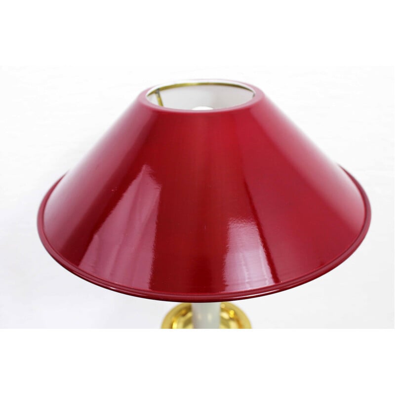 Vintage lamp with metal shade by Tommaso Barbi, Italy 1970