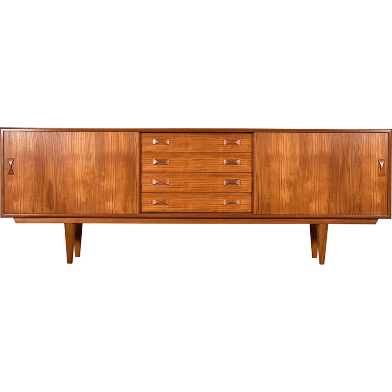 Danish vintage sideboard in teak wood by Clausen and Son, 1960s