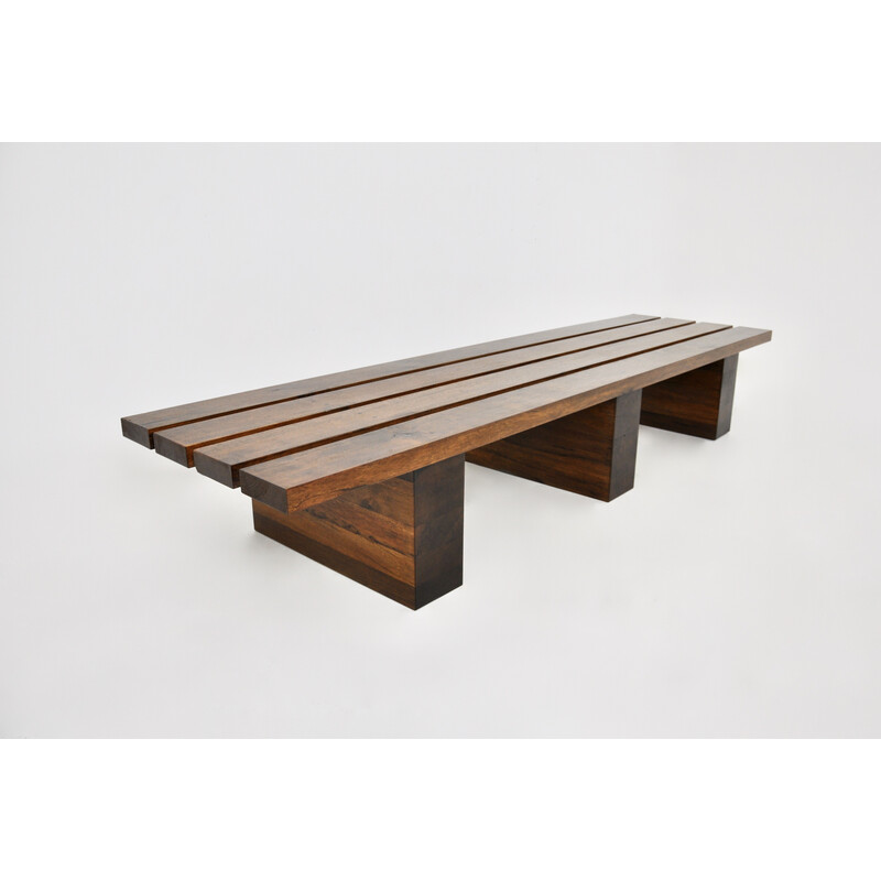 Vintage wooden bench, Italy 1950