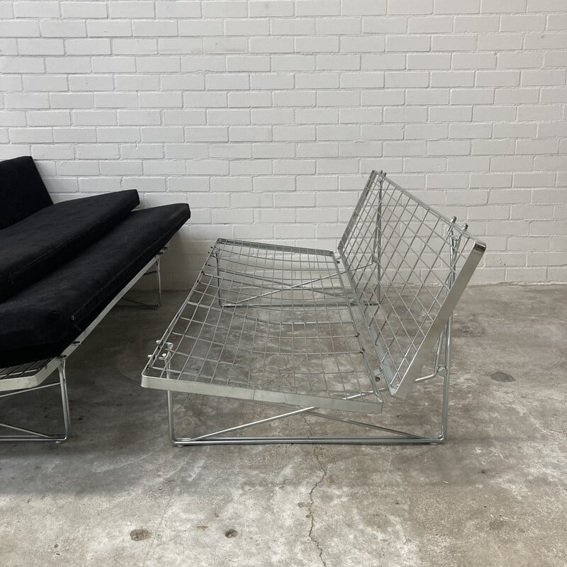 Pareja de sofás vintage ''moment'' en tela de Niels Gammelgaard para Ikea, 1980