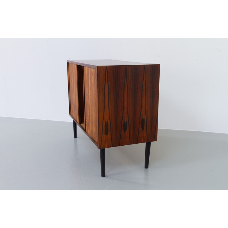Vintage rosewood sideboard with tambour doors by Rud Thygesen for Hansen and Guldborg, Denmark 1960