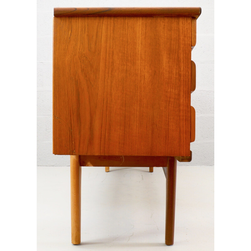 Mid-Century Long pale Teak Sideboard - 1960s