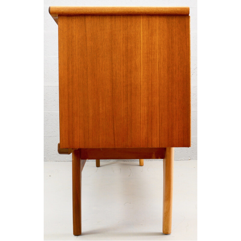 Mid-Century Long pale Teak Sideboard - 1960s