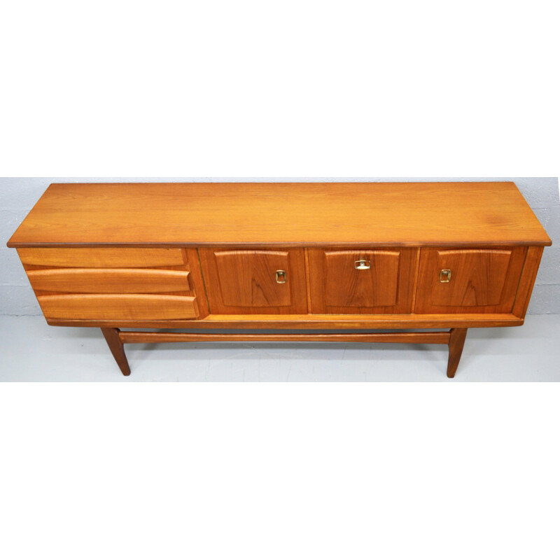 Mid-Century Long pale Teak Sideboard - 1960s