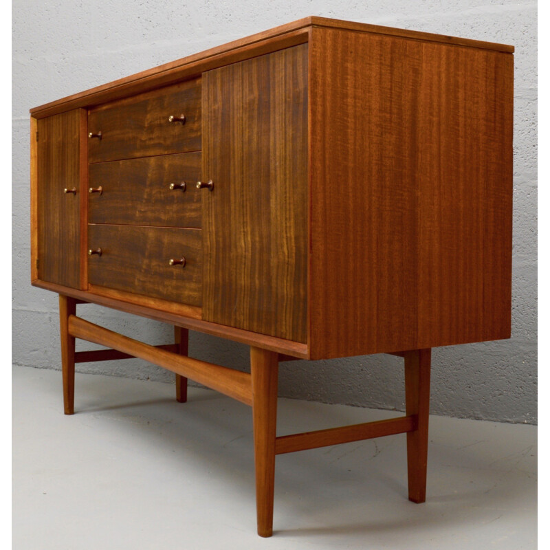 Mid-Century Gordon Russell Indian Laurel and Teak Sideboard - 1960s