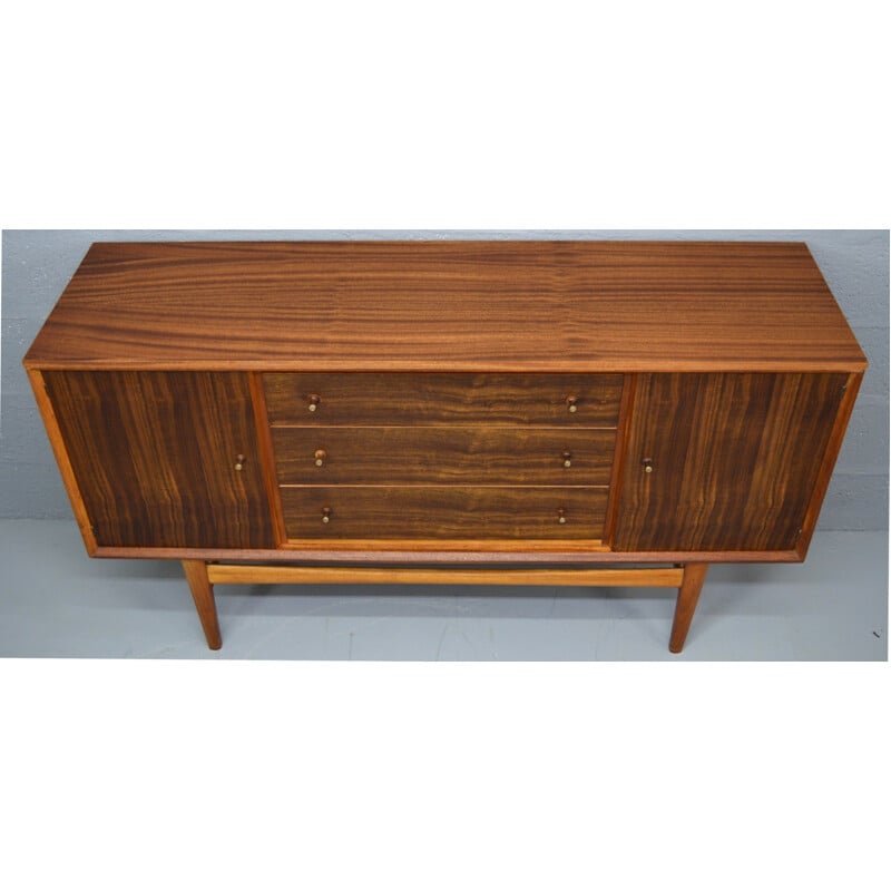 Mid-Century Gordon Russell Indian Laurel and Teak Sideboard - 1960s