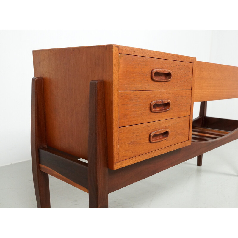 Mid Century Teak cabinet with magazine rack - 1960s